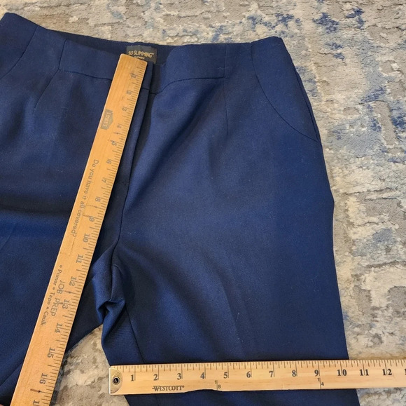 NWT Chico's Navy So Slimming Straight leg Trousers.  Size 1.5 short. 10P. - Picture 11 of 13